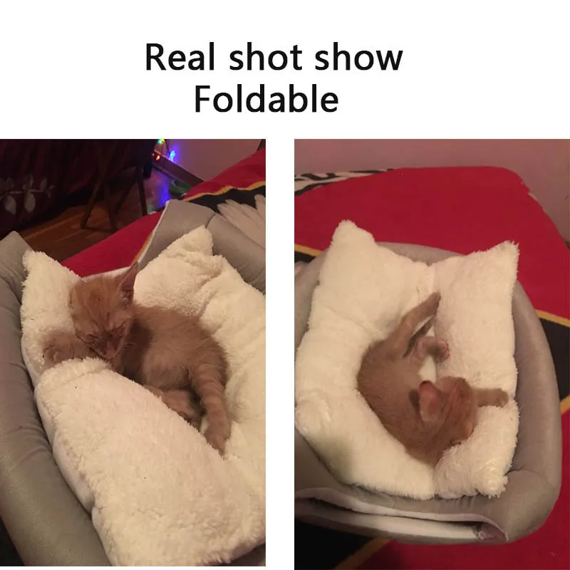 Экологичный домик для питомцев кошек заячьих ушек складное гнездо Щенячий