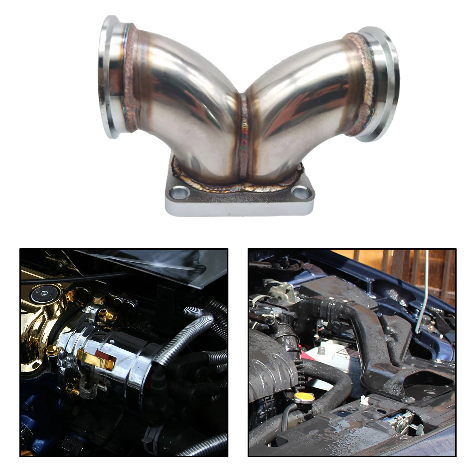 TU-TSF03 Car Turbo T4 двойной фланец прокрутки до 3-дюймовой V-band высокой надежности