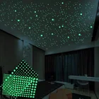 Световой 3D модель в горошек со звездами и стены Стикеры детской комнаты Спальня наклейка для домашнего декора светится в темноте DIY Комбинации Стикеры s