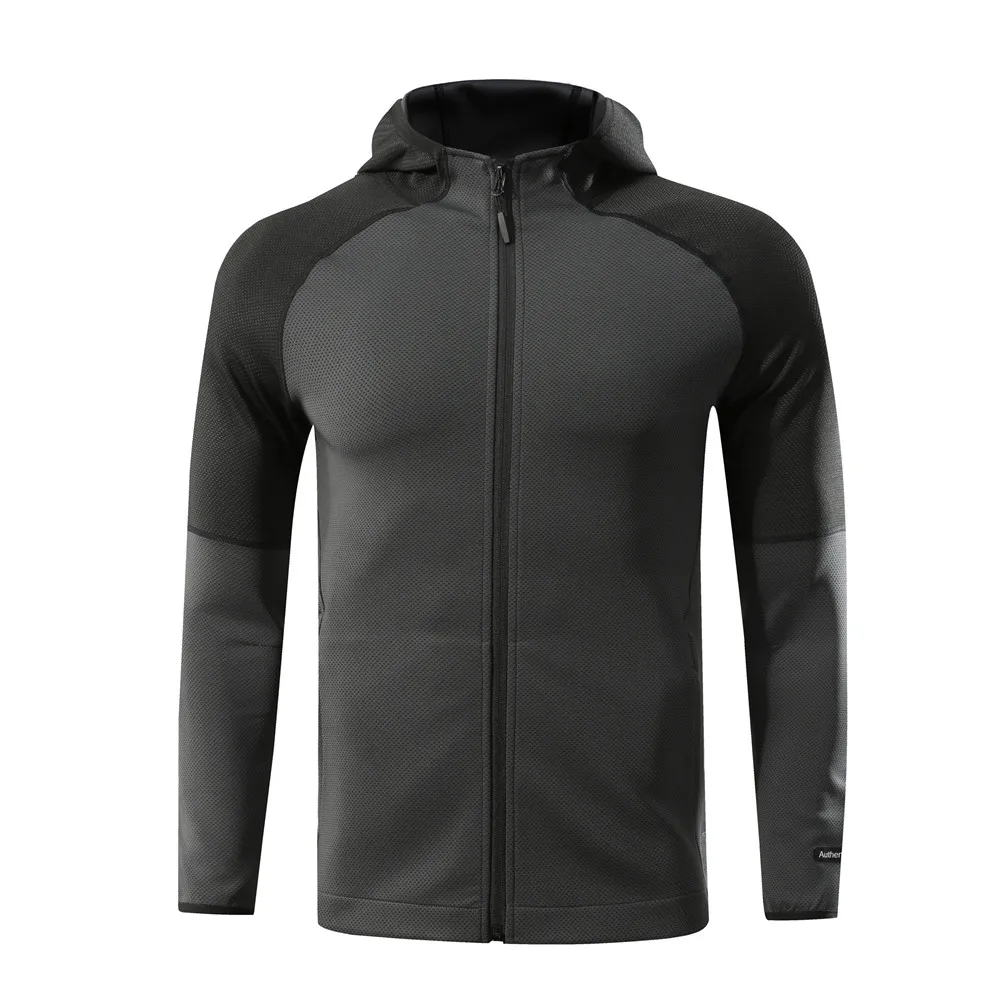 

Winter Soccer Jacket set Jogging Sports Clothing Men's Soccer Hooded Long Sleeve Sportswear Running Football Training Tracksuit