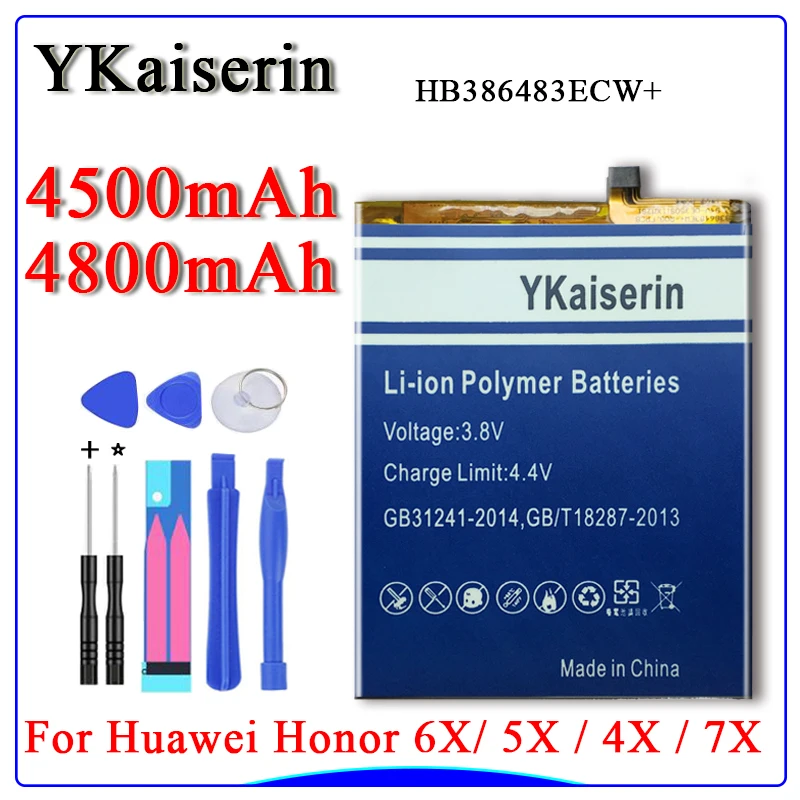 Аккумулятор для телефона Huawei Honor 5X 6X 7X 4X HB396481EBC HB386483ECW HB4242B4EBW HB356687ECW Сменный