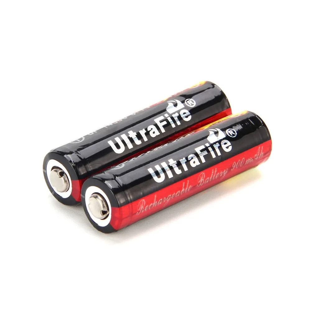 2 шт./компл. светодиодный фонарь UltraFire 14500 900 мА/ч Перезаряжаемые литий Батарея с