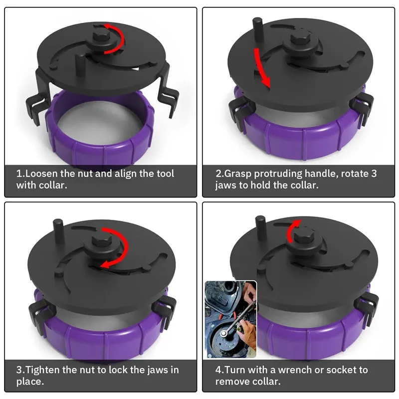 

Multifunction Adjustable Car Fuel Tank Lid Wrench Tool Remove Oil Cover Pump Cap Spanner Removal Tools