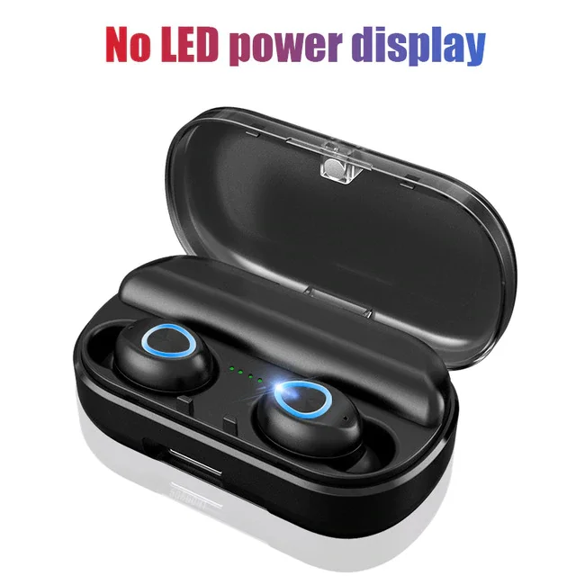 3500mAh No LED V10 TWS, беспроводные Bluetooth 5,0 наушники, IPX7, водонепроницаемая Спортивная игровая гарнитура, 3500 мА/ч, внешний аккумулятор, светодиодный дисплей, наушники HIFI - Цвет: 3500mAh No LED