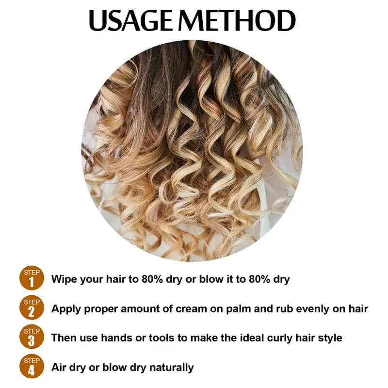 

EELHOE Curl Enhancers Styling Elastin Anti-frizz Curly Hair Moisturizing Styling Agent Beauty Hair Mousse HOT SALE TSLM1