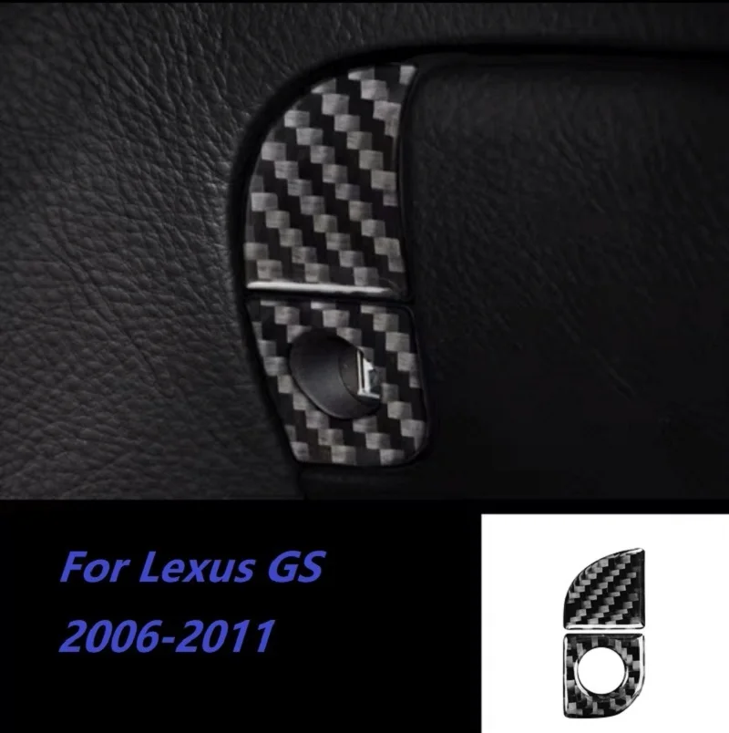 

Fit For lexus gs300 350 450h 460 Accessories Interior Carbon Fiber Storage box switch Cover Trim Air Outlet Stickers
