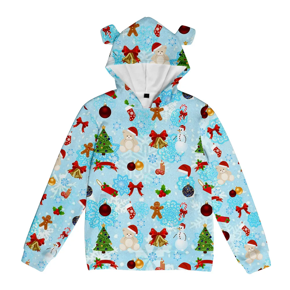 

Christmas Day Pig Ear Hooded Sweatshirt Women/Men Clothes Casual Hoodie Sweatshirt FY00488X02