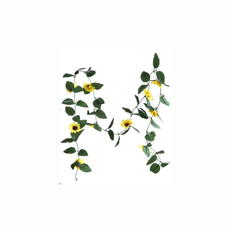 

led rattan lamp string flower string lamp sunflower simulation sunflower room ins decorative lamp copper wire lamp string