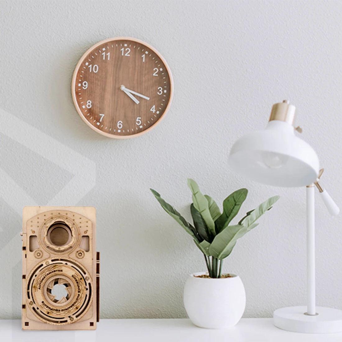 3D деревянная модель старой камеры креативные механические пазлы Сборная сделай