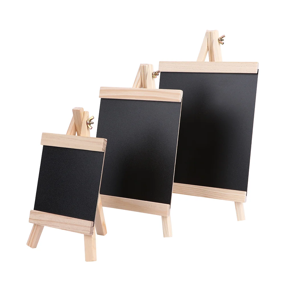 

1 Pc Collapsible Writing Boards Chalkboard Desktop Message Blackboard Pine Wood Easel Chalkboard Writing Drawing Memo