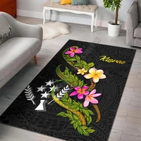 kosrae polynesian area rug plumeria tribal anti skid area floor mat rug non slip mat dining room living room soft bedroom carpet