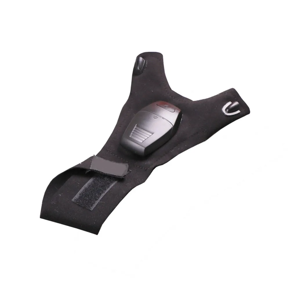 Черная уличная перчатка с волшебным ремешком для ночной рыбалки светодиодный