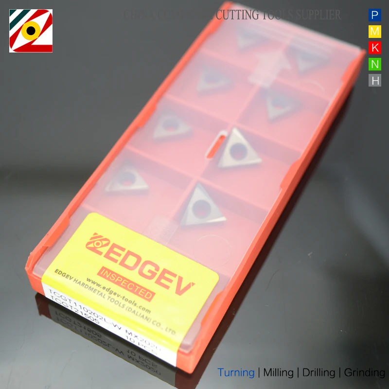 EDGEV Металлокерамические вставки TCGT110202L TCGT110204L W Карбид Керамический Резак