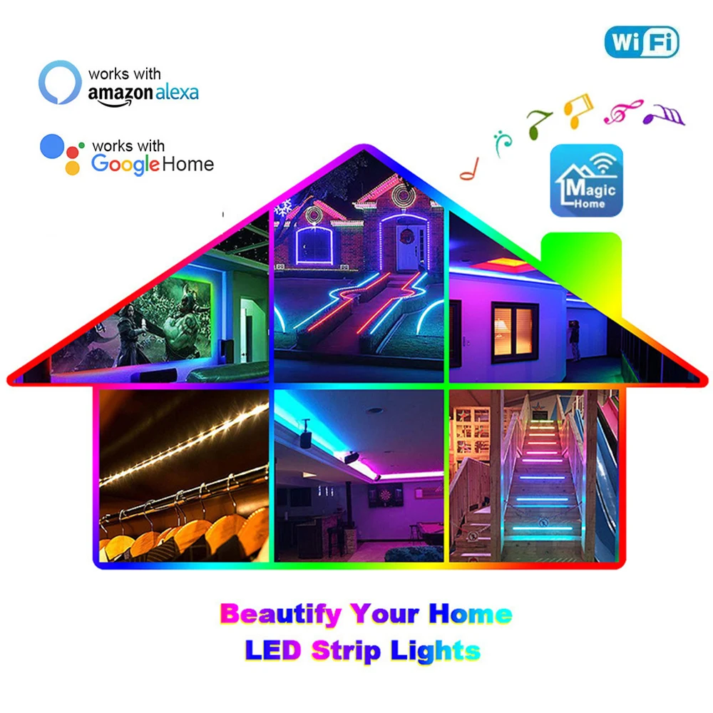 Светодиодный контроллер Magic Home миниатюрный пульт дистанционного управления с Wi-Fi