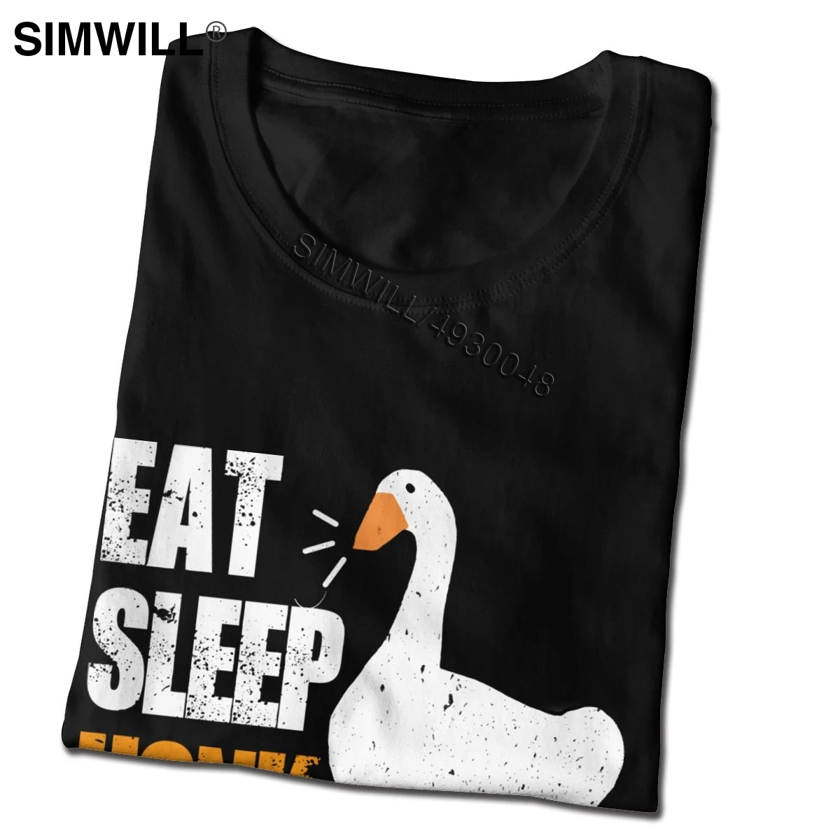 Забавная Мужская футболка Eat Sleep Honk без названия гусиных игр с короткими рукавами