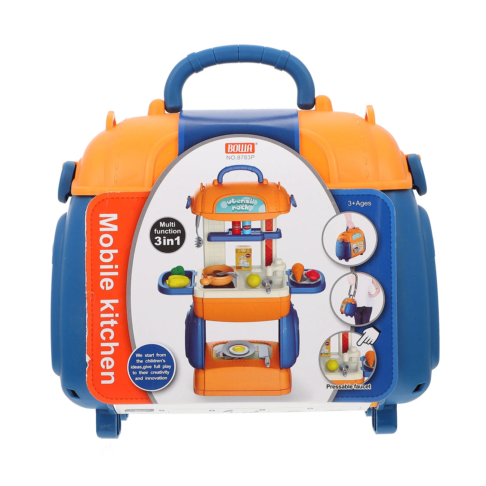 

1 Set of Simulation Cookware Toys Kids Kitchen Playthings Deformable Plaything