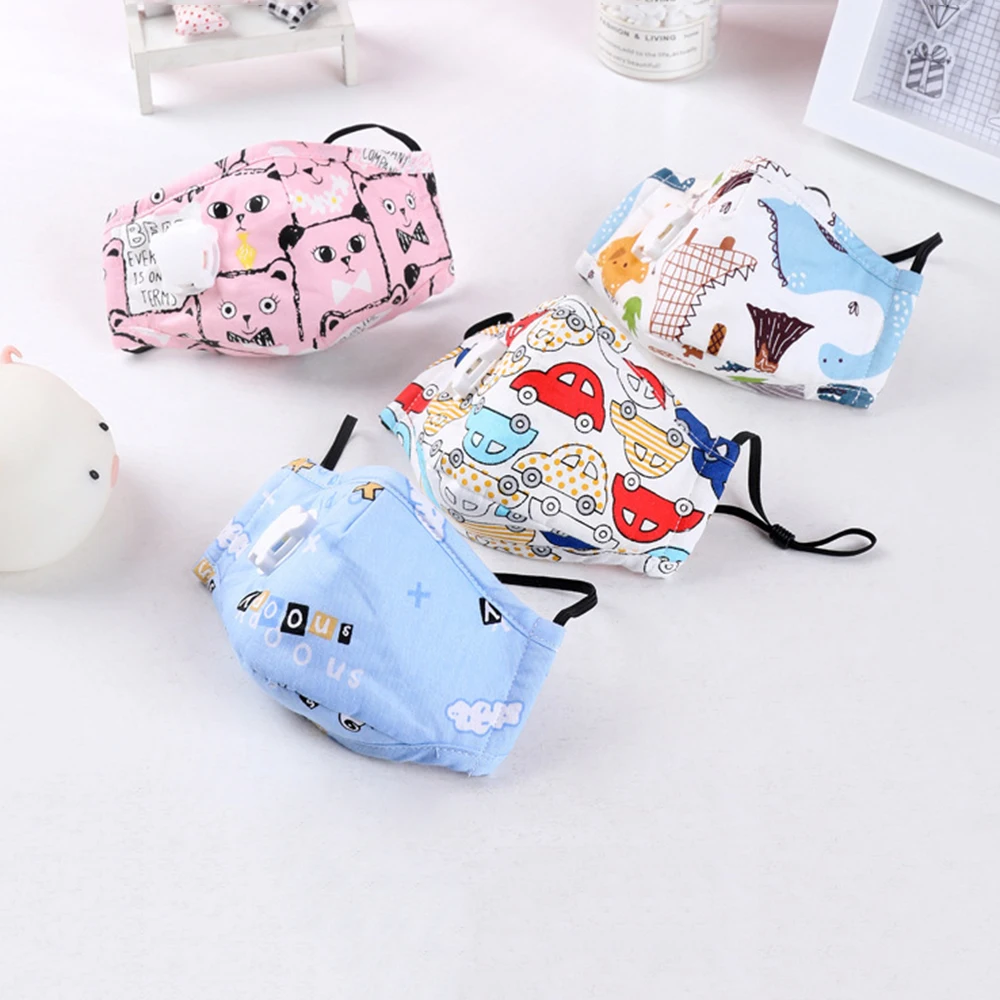 Маска-респиратор детская хлопковая многоразовая PM2.5 с фильтром