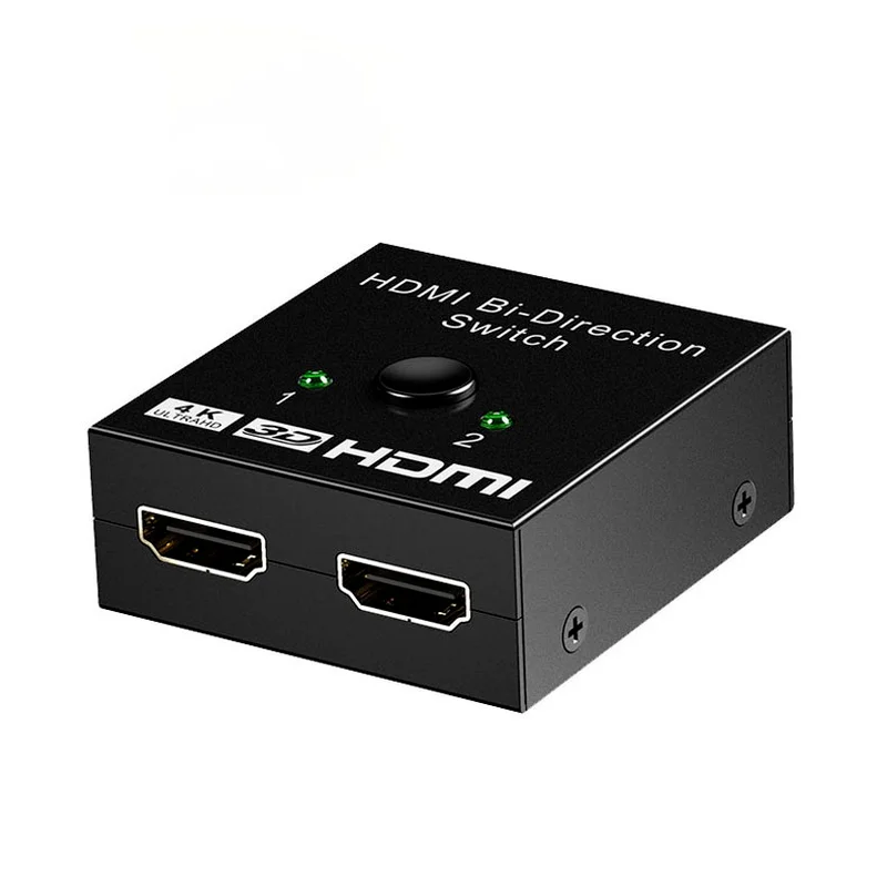 

HDMI-compatible Switch Bidirectional HDMI-compatible Splitter 1 In2 Out 2 Input 1 Output Supports 4K 3D 1080P for Xbox PS4 HDTV