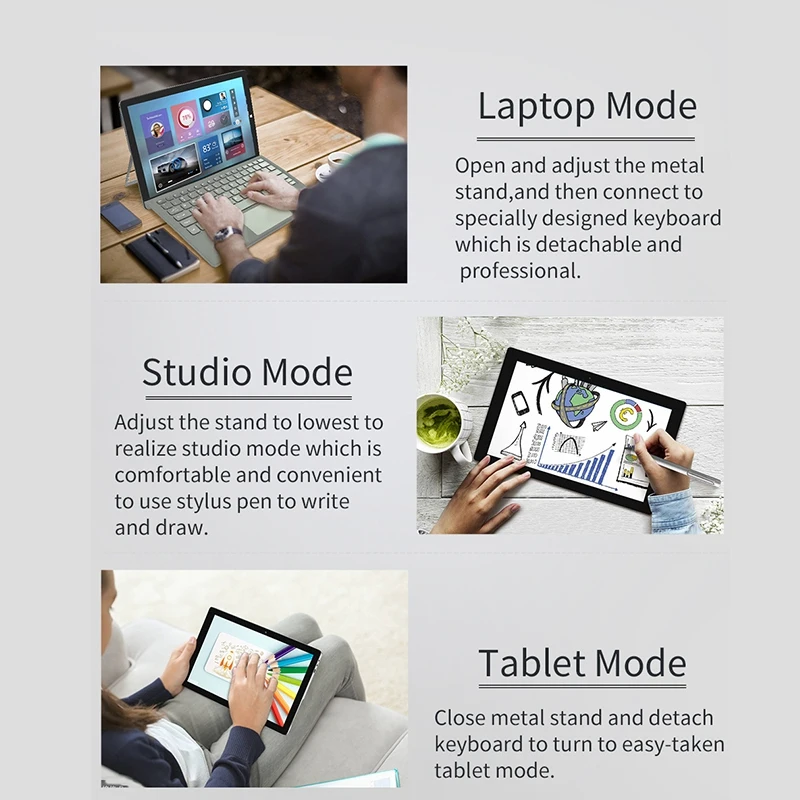 Планшет Ezpad Go 2 в 1, 11,6 дюймов, Windows 10 Apollo Lake N3450, четырехъядерный процессор, 4 Гб, 128 ГБ, МП, фронтальная камера, Tabet Pc