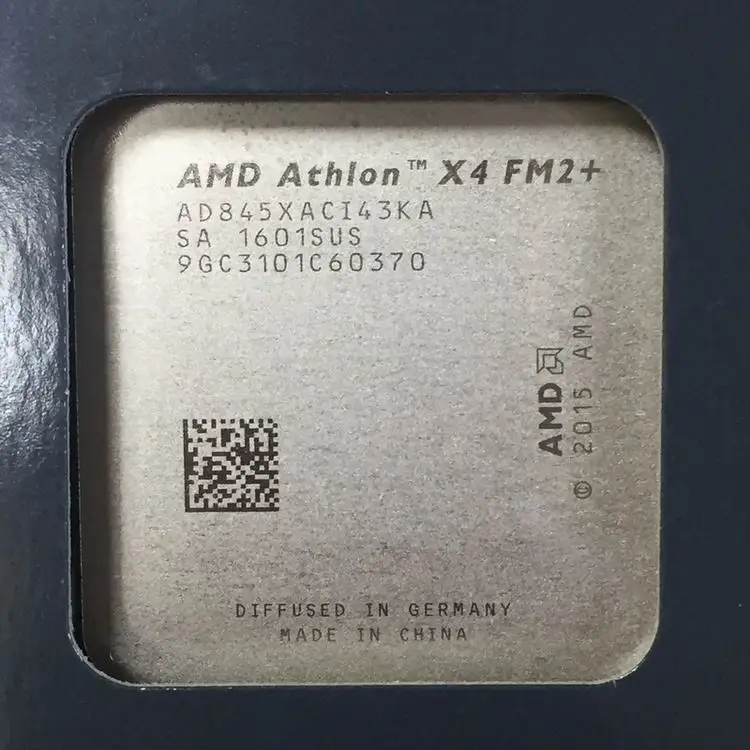 Процессор AMD Athlon X4 845 ЦП четырехъядерный 3,5 ГГц 65 Вт 2 Мб разъем FM2+ кэш Настольный в штучной упаковке с процессором кулер вентилятор