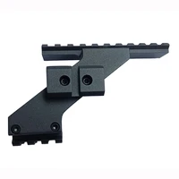 universal pistol scope rail mount with quad 20mm picatinny weaver rail scope mount aluminum for sights lights fits glock
