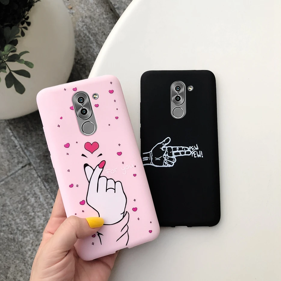 

For Huawei Honor 6X Cover Case For Huawei Honor6X Soft Silicone Cute Cartoon Painted Case For Huawei Honor 6X 6 X Bags Slim Capa