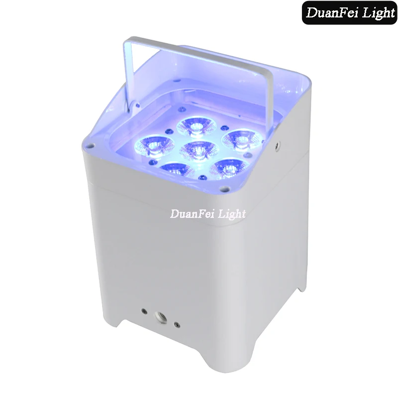 2 шт. Белый дом/черный дом led par батарея питание 6x18 Вт 6в1 rgbwa uv беспроводный с Wi-Fi
