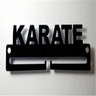 Настраиваемая вешалка для демонстрации медали, держатель из черного акрила с креплениями