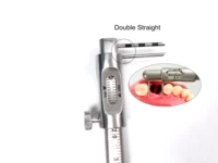 orthodontic ss sliding caliper 0 80mm dental implant gauge measuring pen double straight head