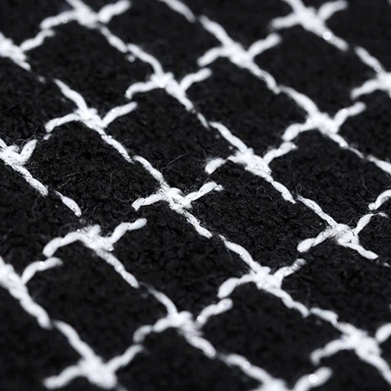 19 Весна и Осень новинка 140 см ширина бренд твидовая ткань для женщин пальто шерсть