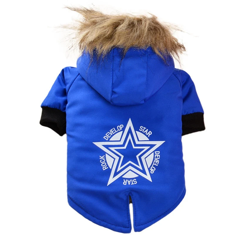 Зимняя теплая пуховая куртка для собаки Женская одежда французского бульдога