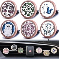 tree of life aromatherapy diffuser locket perfume essential oil aroma diffuser necklace pendant air freshener car accessories