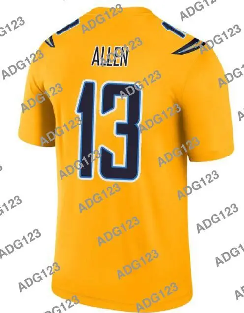 

Stitch Los Angeles Keenan Allen Yellow Men Women Kid Youth Vapor Limited Jersey