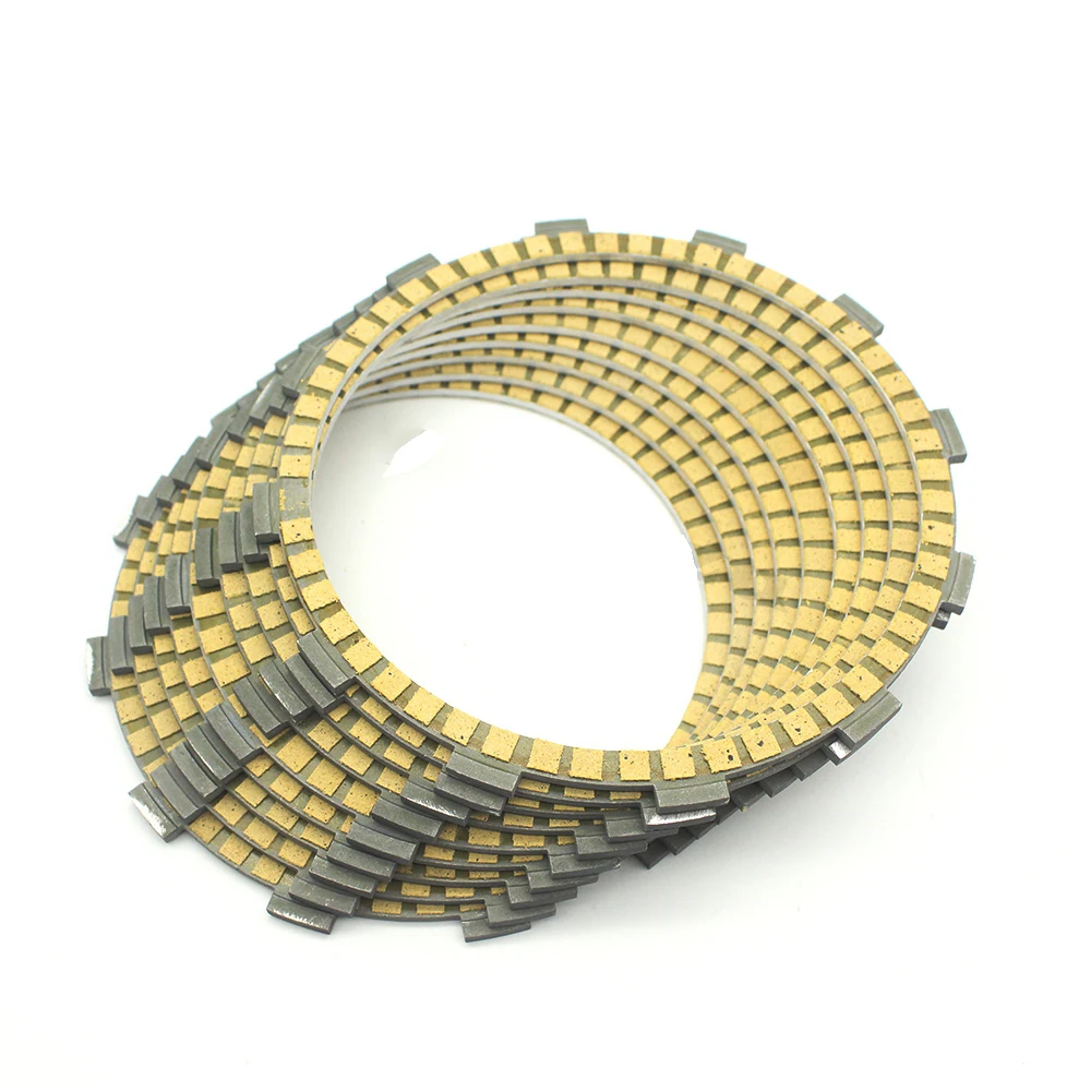 9 шт. мотоциклетные бумажные фрикционные пластины сцепления для Harley Dyna Fat Bob Road King