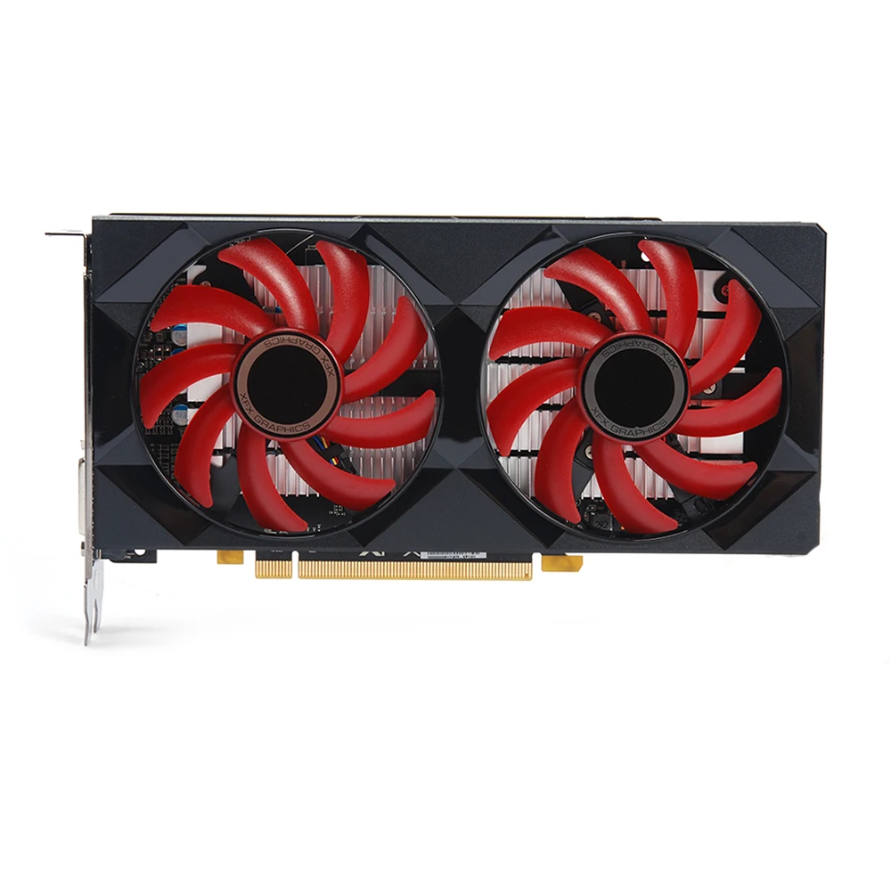 Günstig XFX Radeon RX 560 4GB DDR5 Grafiken Karten AMD Grafikkarte 4GB GPU 128 Bit RX560 Gaming PC Video Karte Gaming Desktop Verwendet Karte