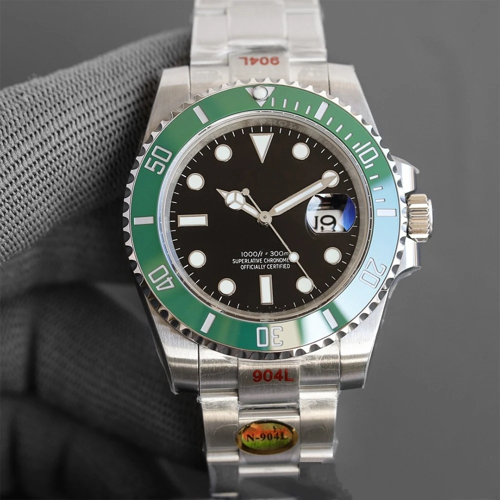 

2020 Luxury Brand New Watch Men Stainless Steel Automatic Mechanical WristWatch ETA2813 Blue Ceramic Bezel Sapphire Watch