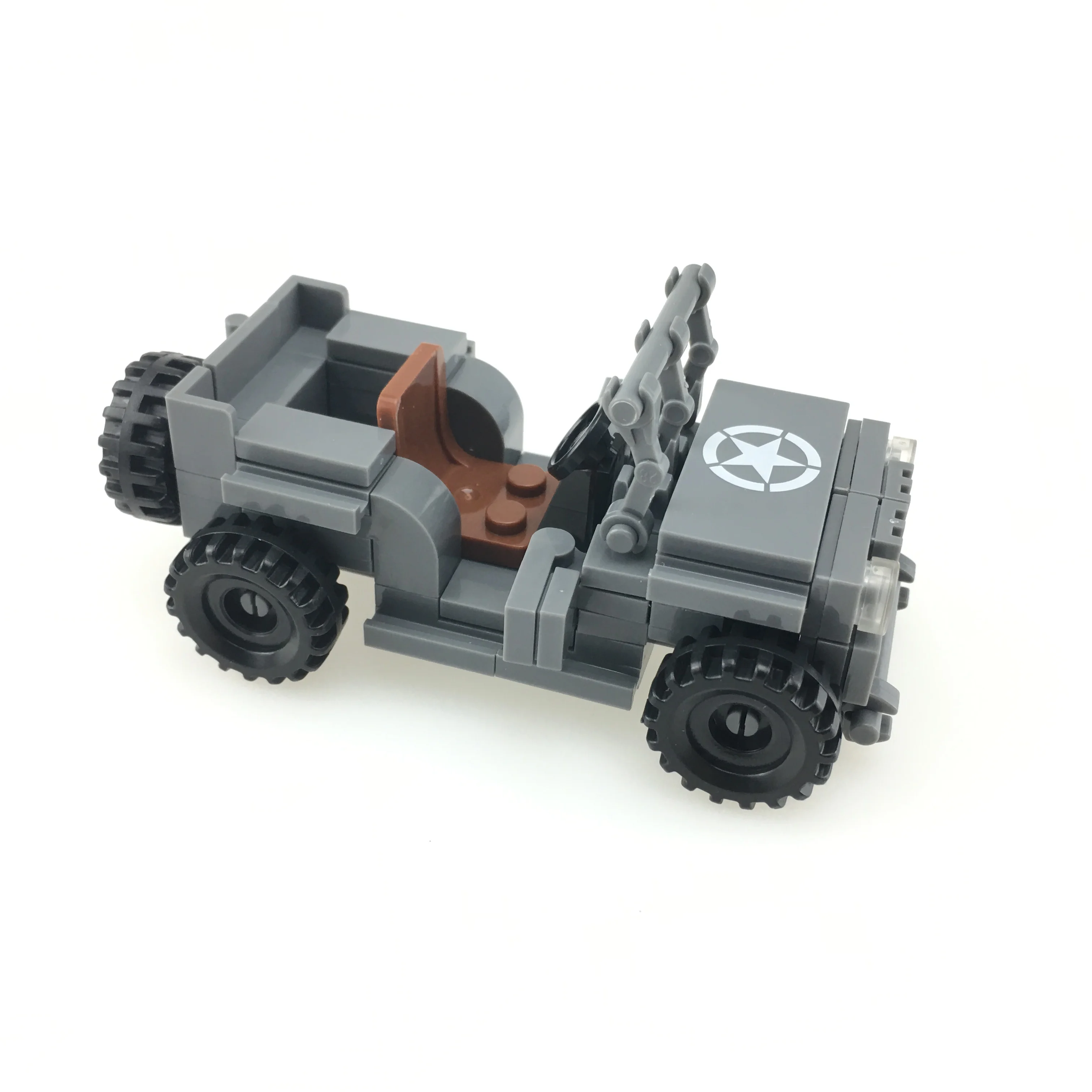 WW2 военный солдат фигурки строительные блоки немецкий Виллис Джип самолет оружие