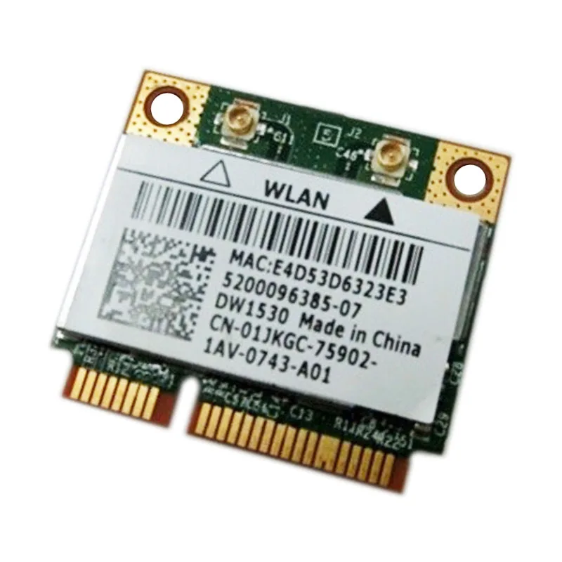 Broadcom Dw1530 Bcm943228hm4l 300m Беспроводной ноутбук N Mini Pcie половина Wifi карты для Dell 300 Мбит/с