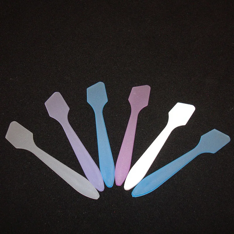 500pcs Small New Plastic Scoop Cosmetic Cream Spatula Makeup Mask More Colors Choose | Красота и здоровье