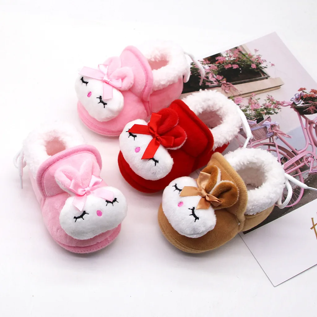 

Winter baby toddler shoes newborn Shoes Toddler Infant Kids Girls Boys Cartoon Rabbit Warm Winter Shoes Boots кѬоссовки