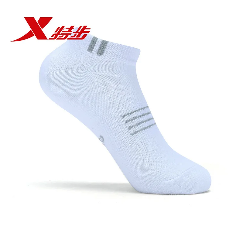 Xtep мужские короткие спортивные носки 3 пары/партия удобные дышащие для бега белые
