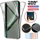 Силиконовый чехол с полным покрытием 360 градусов для Apple IPhone 13 11 12 Pro Max X Xr Xs 7 6 8 Plus SE 2020 13 12Mini, противоударный мягкий чехол для телефона