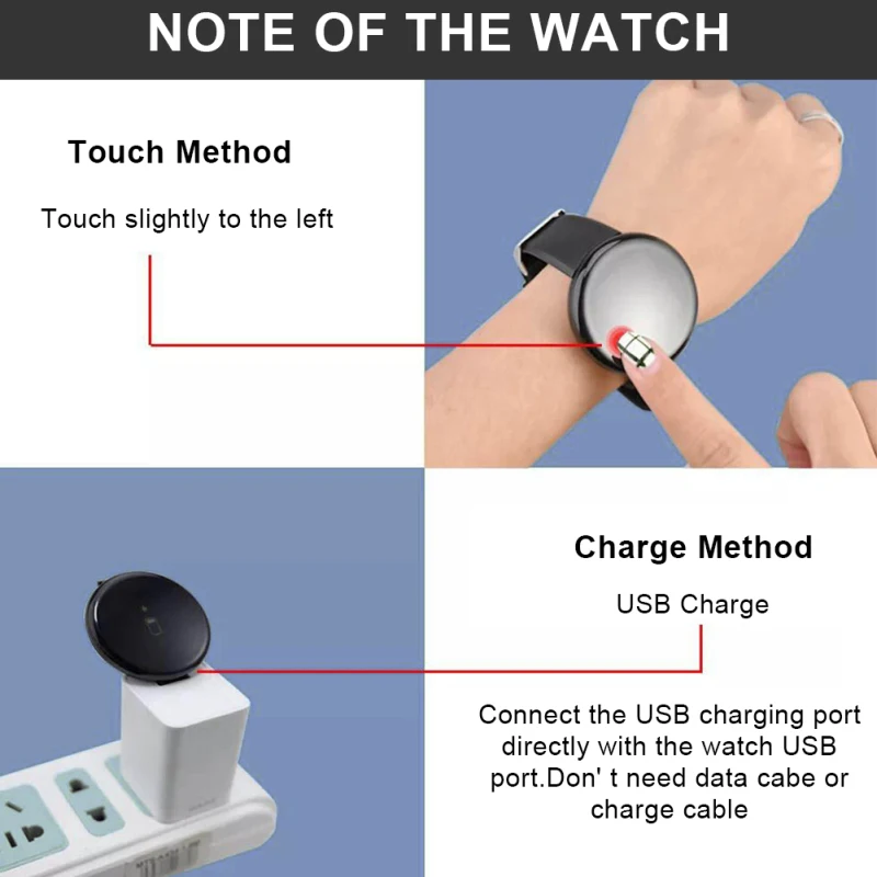 

Smart Watch D18 Men Women Blood Pressure Heart Rate Monitor Waterproof Bluetooth Fitness Tracker For Android IOS Digital Watch