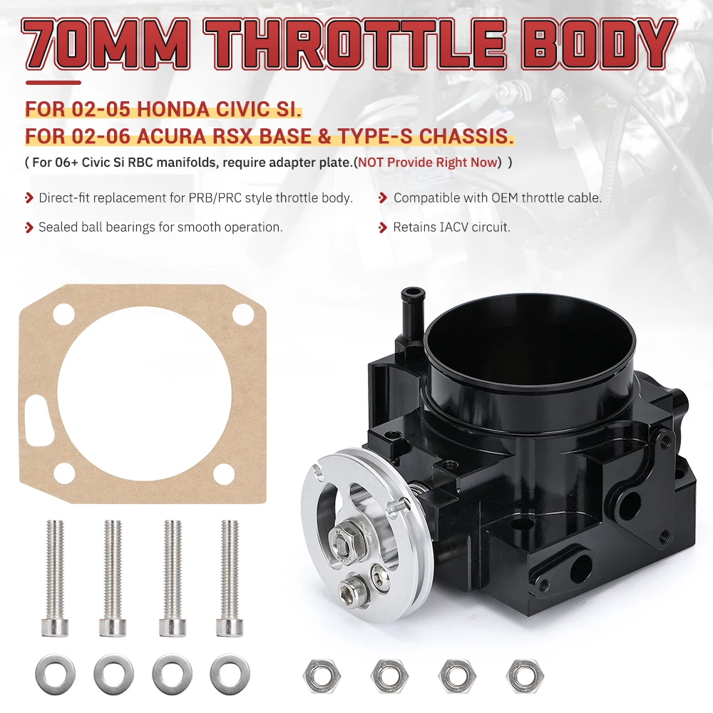 LZONE-новый корпус дроссельной заслонки для RSX DC5 CIVIC SI EP3 K20 K20A 70 мм CNC Впускной JR6951 |