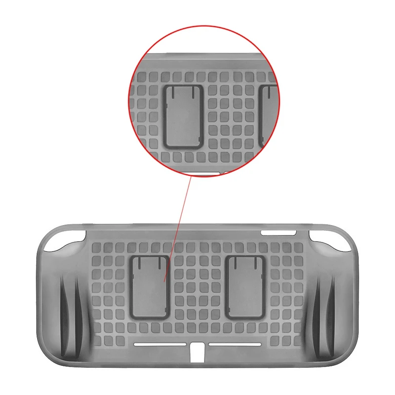 Силиконовый защитный чехол для Nintendo Switch Lite Мягкий Нескользящий хранения 2 карт |