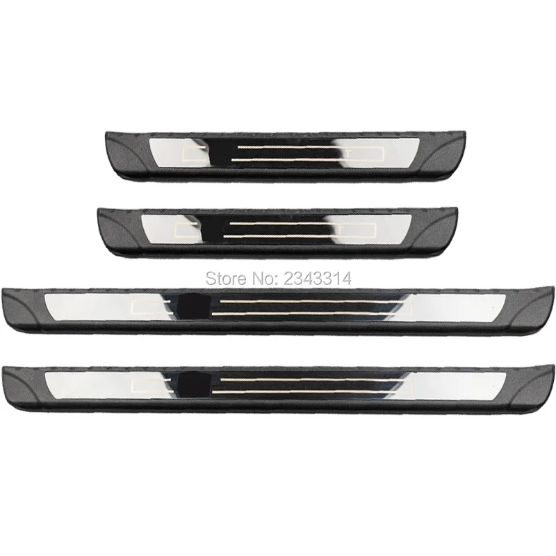 Для peugeot 206 207 2008 307 308 3008 408 508 5008 аксессуары из нержавеющей стали, Накладка на порог, защитная накладка для автомобиля
