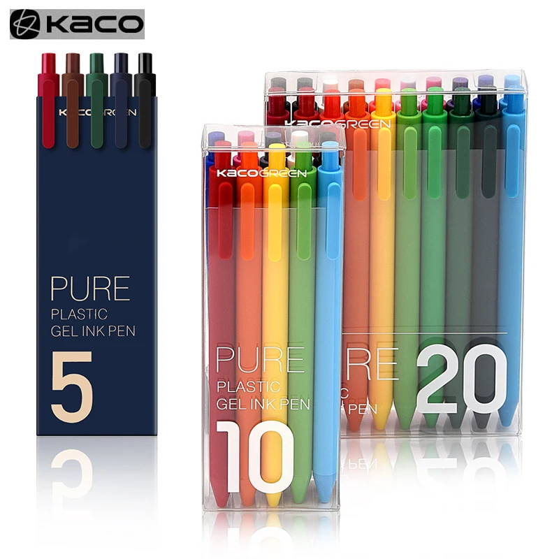 Ручка KACOGREEN с гелевыми чернилами ручка для подписи 0 5 мм PREMEC гладкие швейцарские