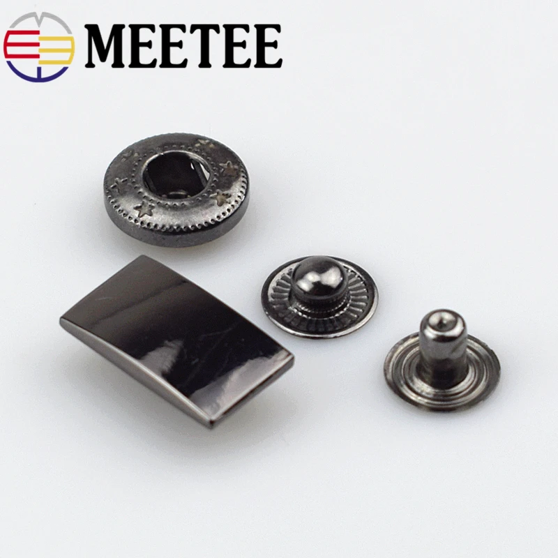 20x11 мм Meetee металлические пресс шпильки Кнопки Застежки для DIY швейная сумка