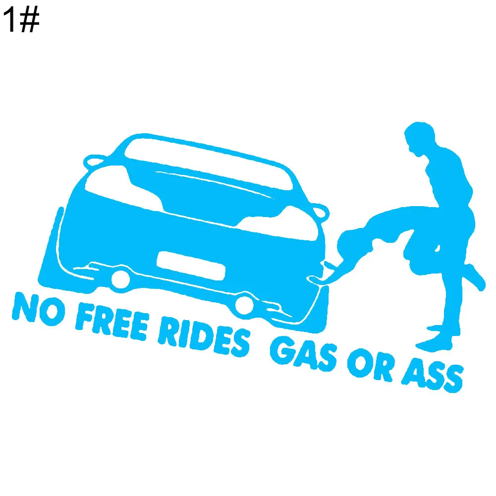 Забавная наклейка для автомобилей &quotNo Free Rides" газа или в автомобиль