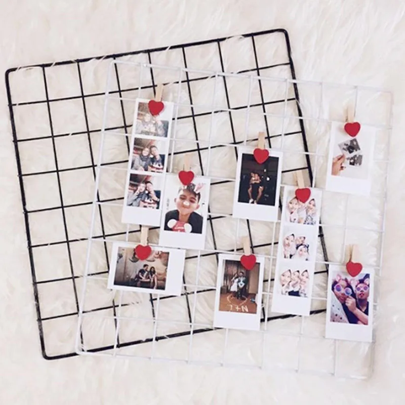 Железная решетка Фото Дисплей Рамка сетка полка украшение стены новый 35х35см | Дом